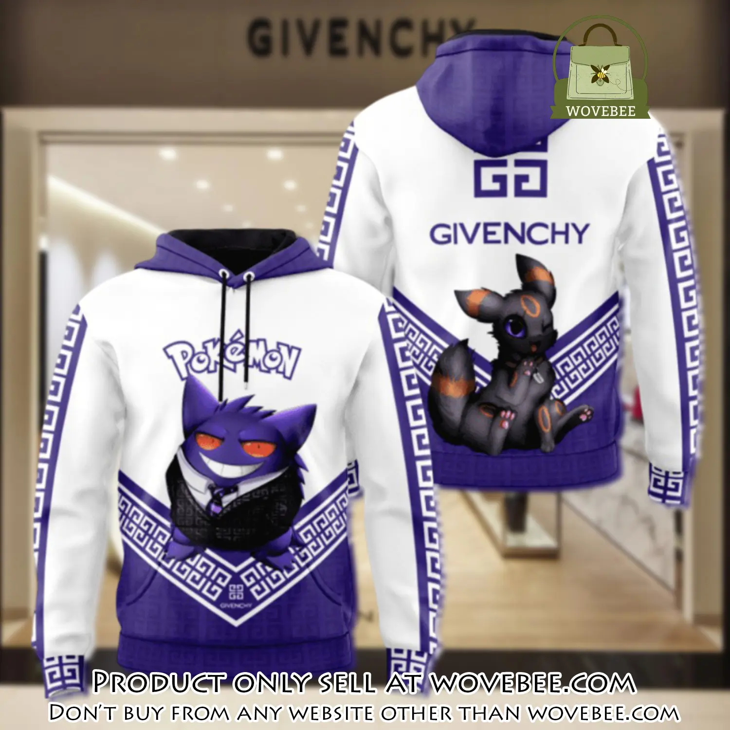 Givenchy pokemon unisex hoodie luxury brand gifts  jh2069 wvb5804700